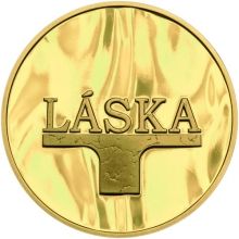 Ryzí přání LÁSKA - velká zlatá Medaille 1 Oz